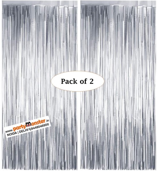 Foil Curtains Silver – Pack of 2